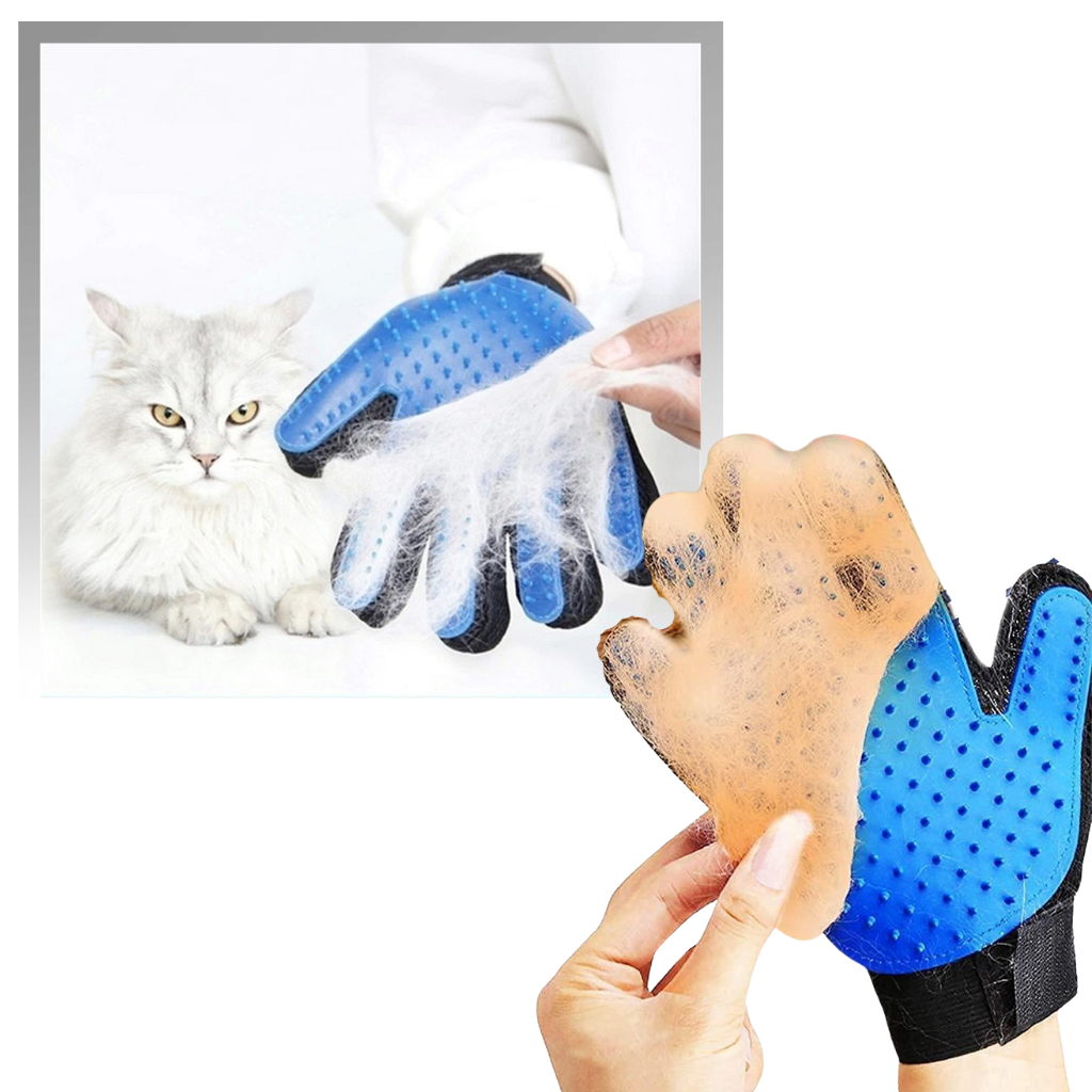 Pet Grooming Gloves (Pair) - Groom pets easily - Ozerty