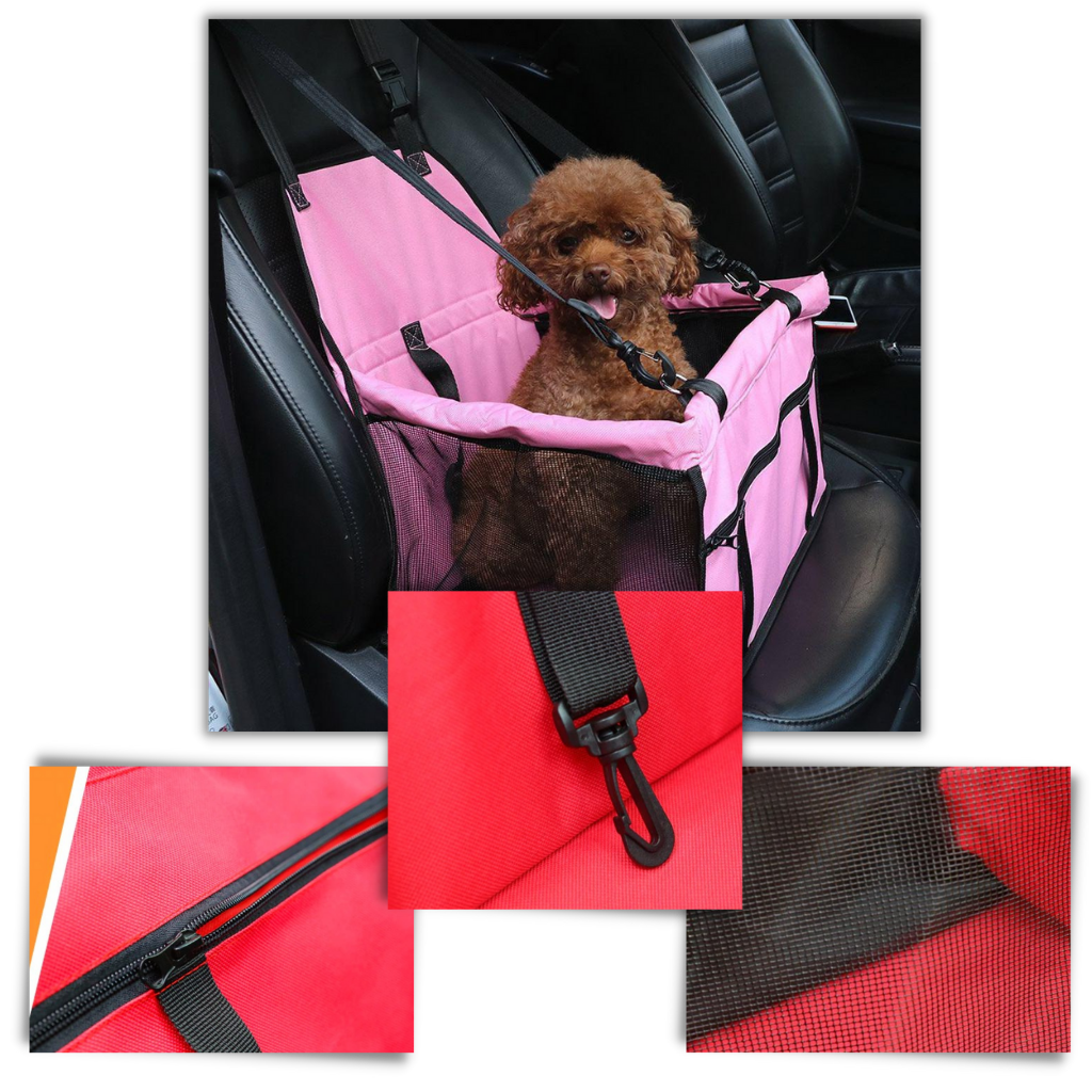 Adjustable car seat for dogs - Protective accessory for dogs - Ouistiprix