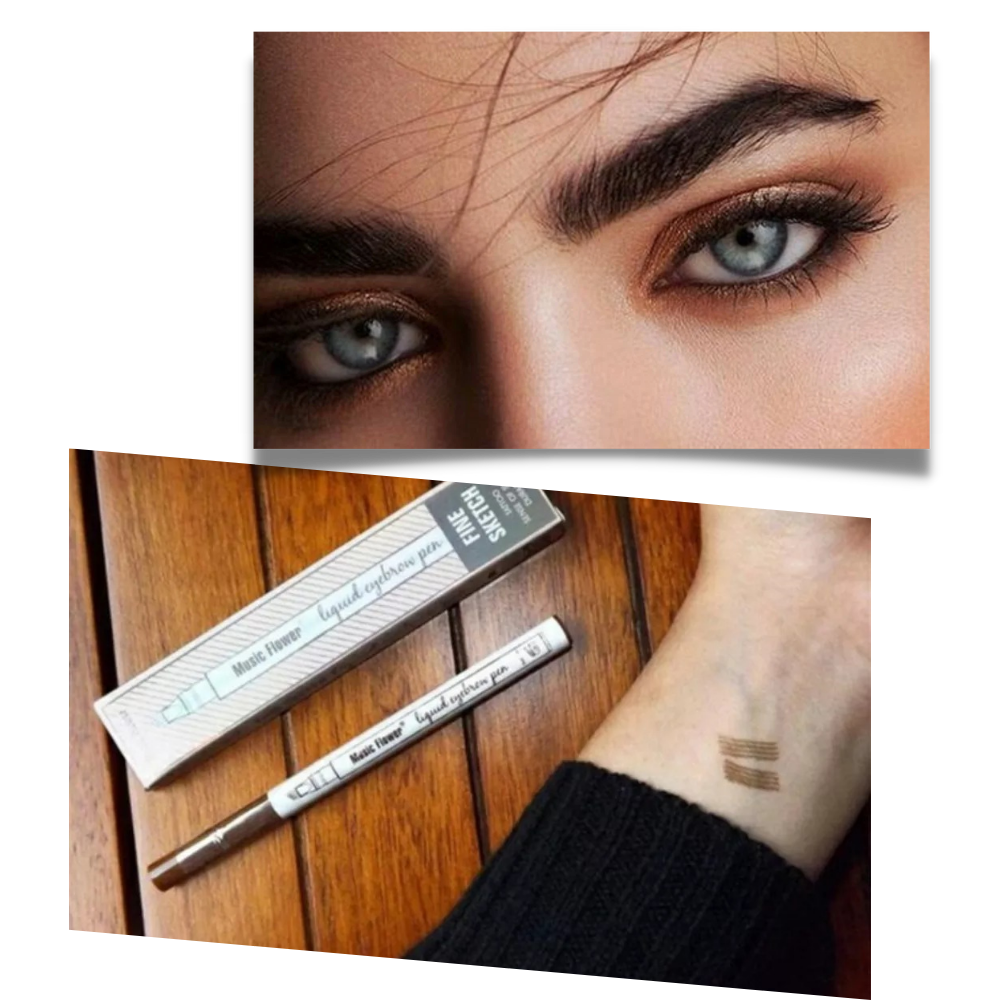 Stylo microblading imperméable à l’eau - Stylo à sourcils microblade - Ozerty