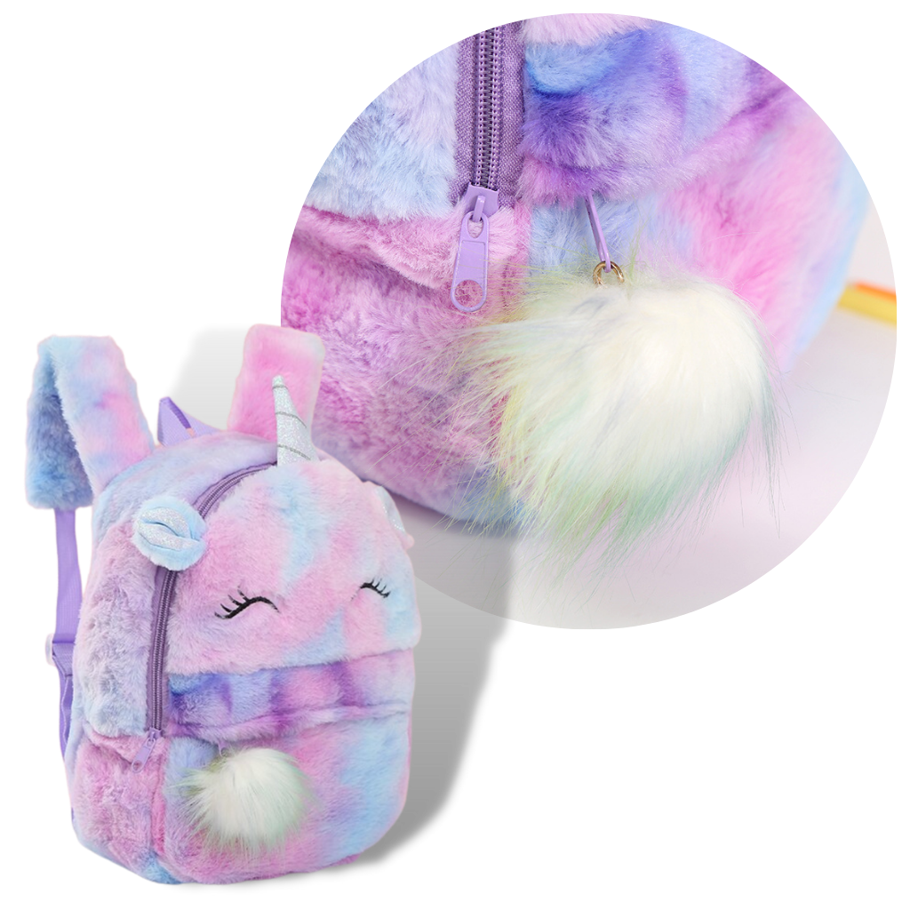 Backpack for Girls with Plush Unicorn - Soft and High Quality - Ozerty