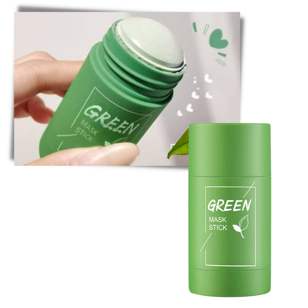 Maschera di tè verde pulizia profonda per rimuovere i pori e i comedoni - Design compatto - Ozerty
