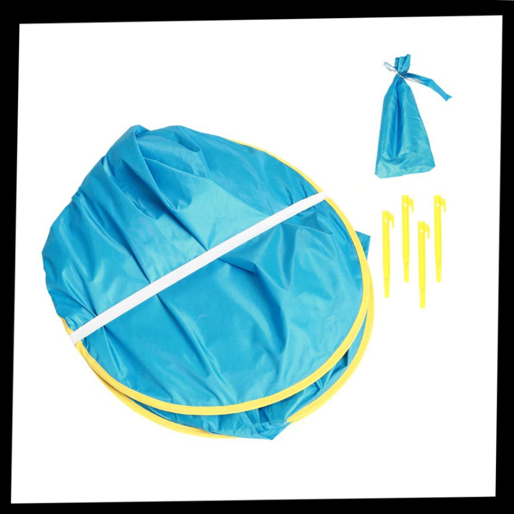 Portable Baby Beach Tent with Mini Pool - Package - Ozerty