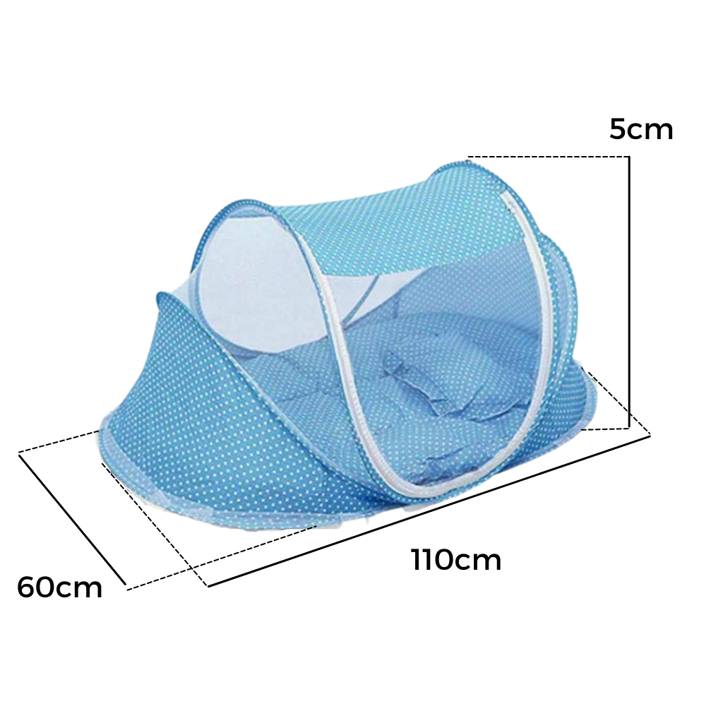 Bärbar babysäng med myggnät - Dimensions - Ozerty