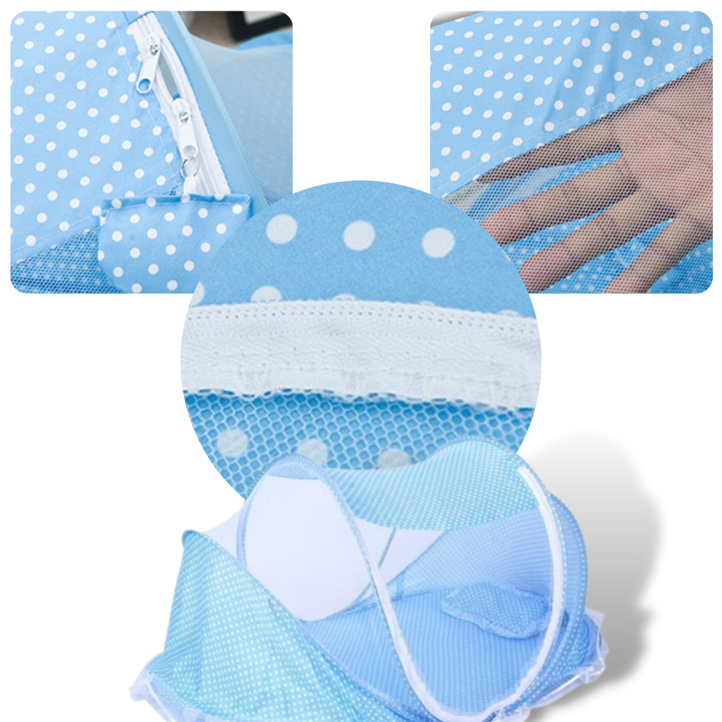 Lit anti-moustique portable pour bébé - Matériaux de haute qualité - Ozerty