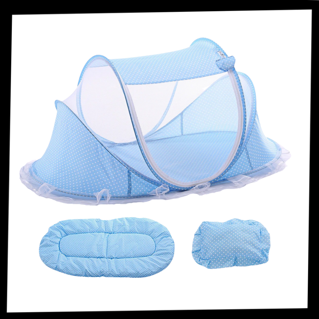 Lit anti-moustique portable pour bébé - Contenu du produit - Ozerty