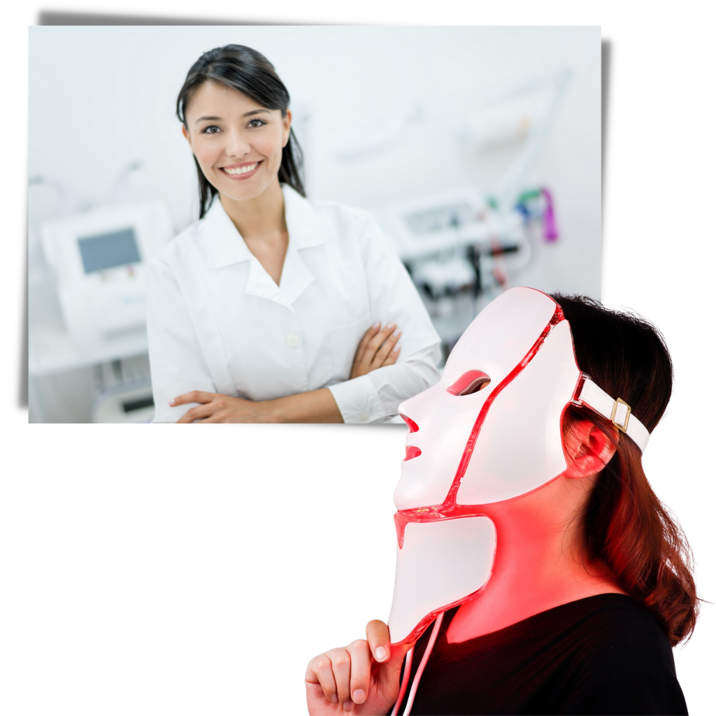 Professional LED Photon Light Therapy Mask - Safe Usage  - 