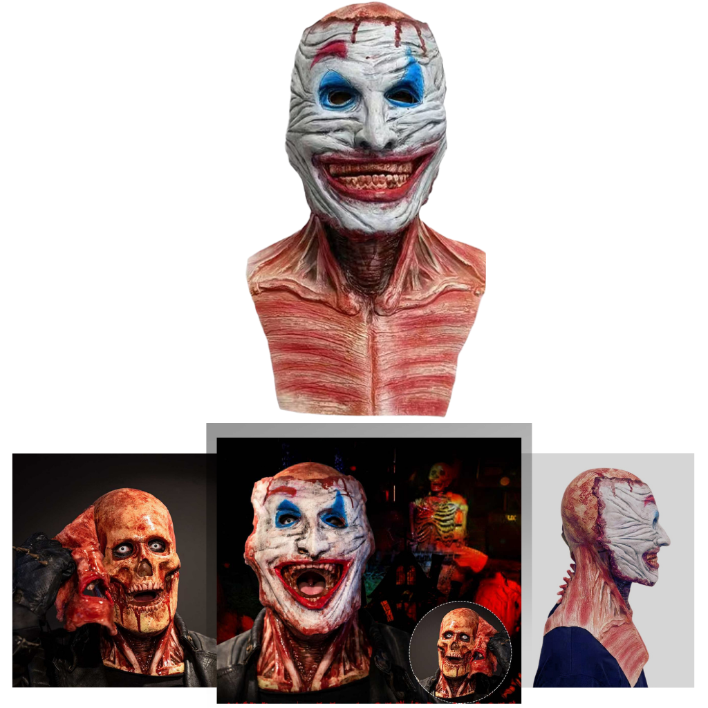 Realistic Halloween Horror Double Mask | double sided halloween mask - Ozerty