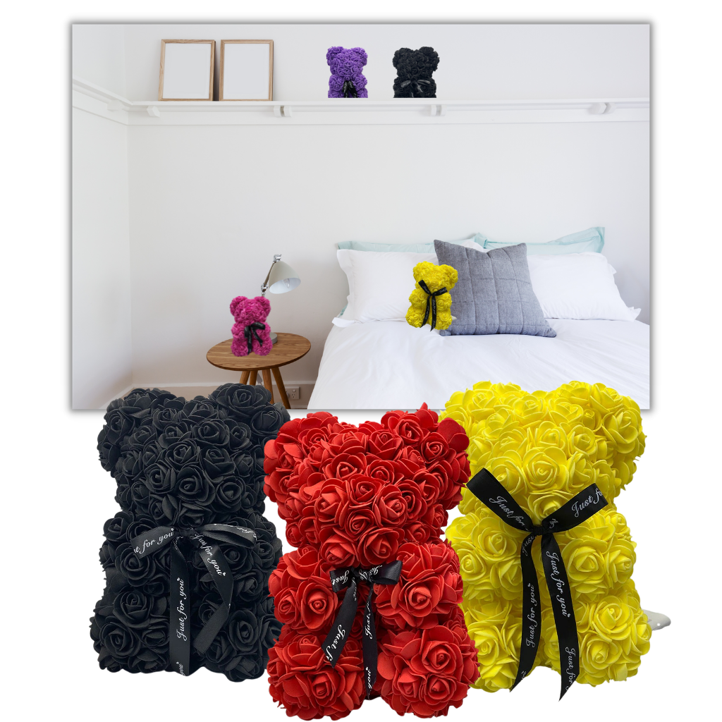 Roses teddy bear - DECORATION - Ozerty