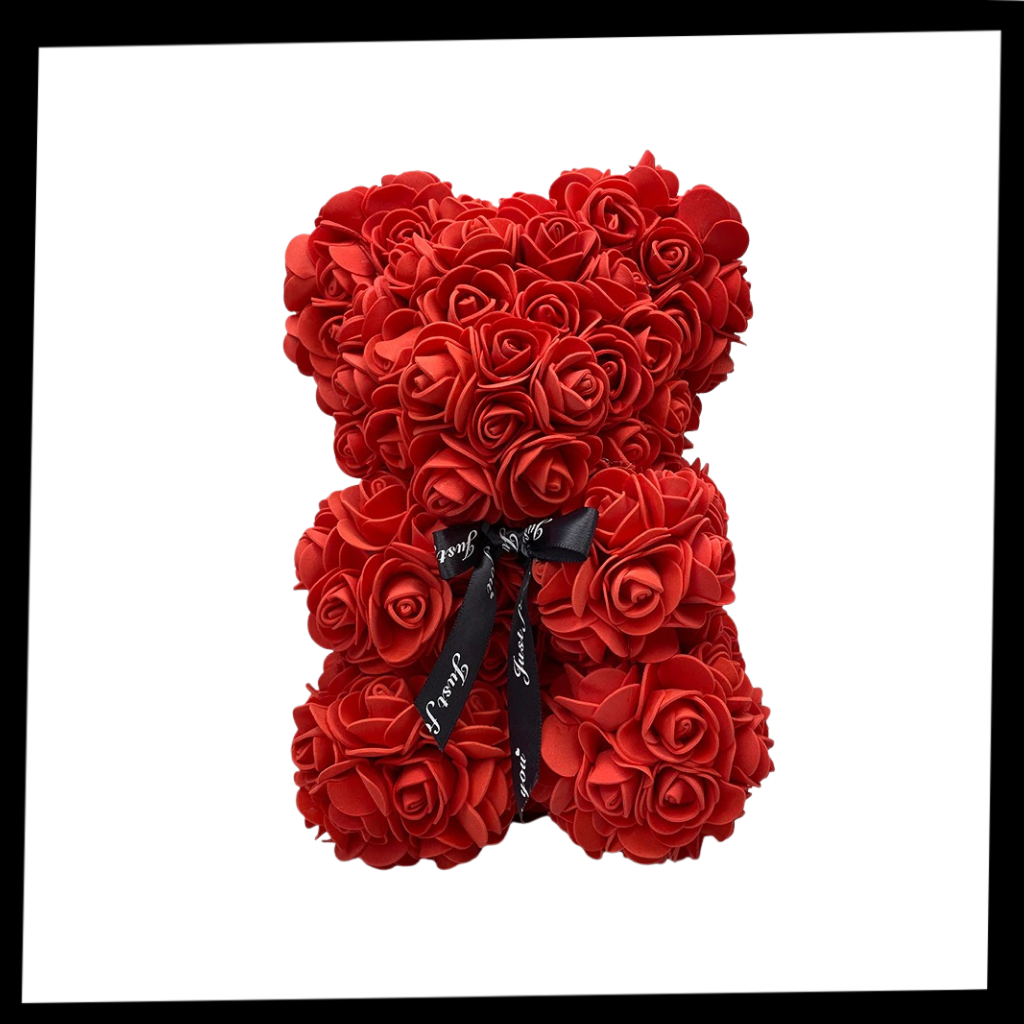 Roses teddy bear - Package - Ozerty