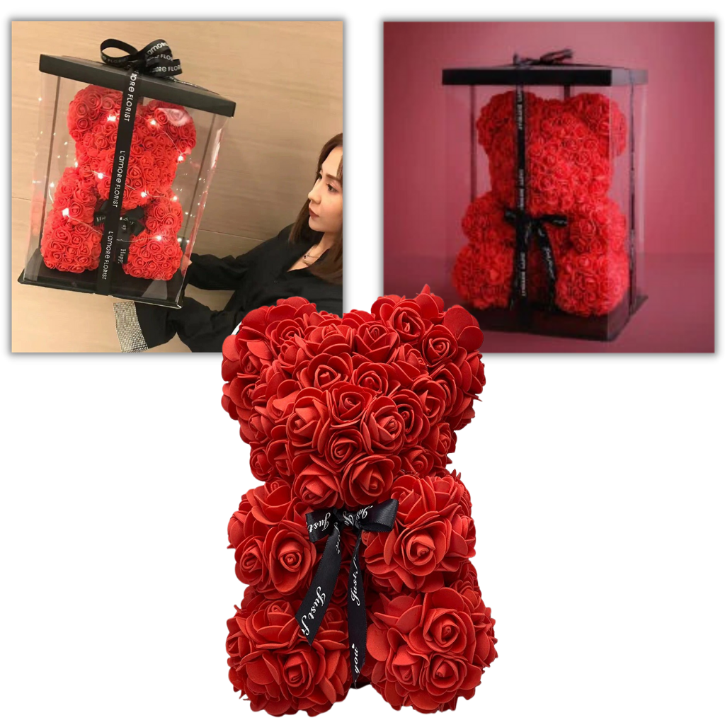 Roses teddy bear - PERFECT GIFT - Ozerty