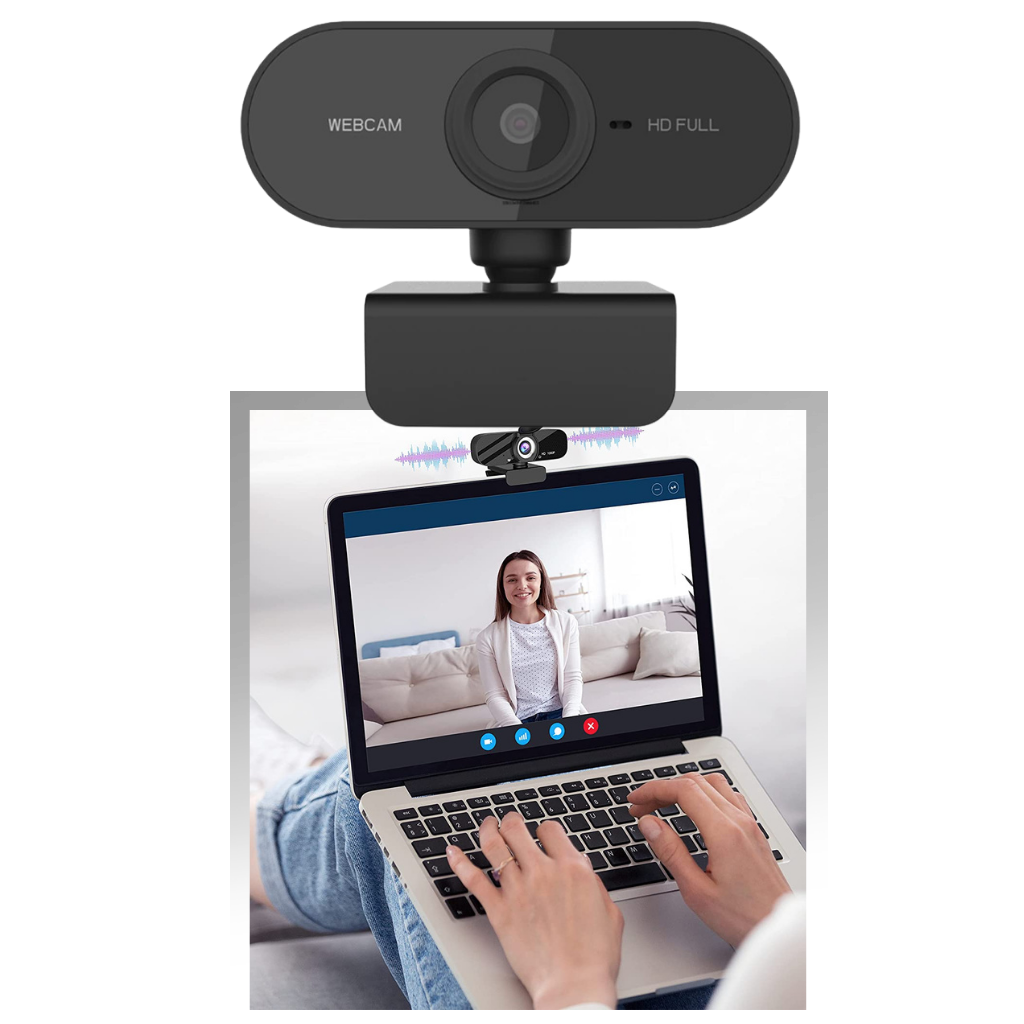 Cámara web USB giratoria de 1080p con micrófono - REDUCCIÓN DEL RUIDO - Ozayti
