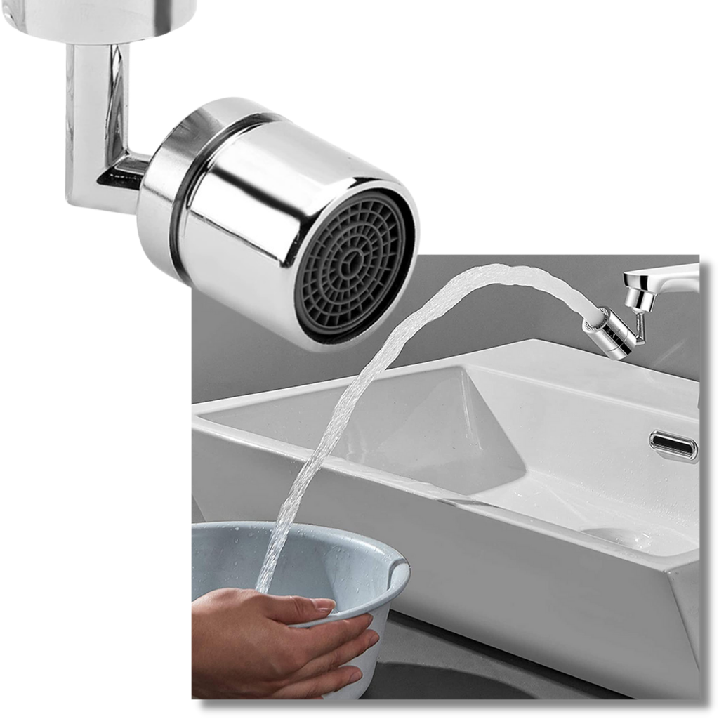 Rotating anti splash 360° swivel faucet nozzle - Water saving - Ozerty