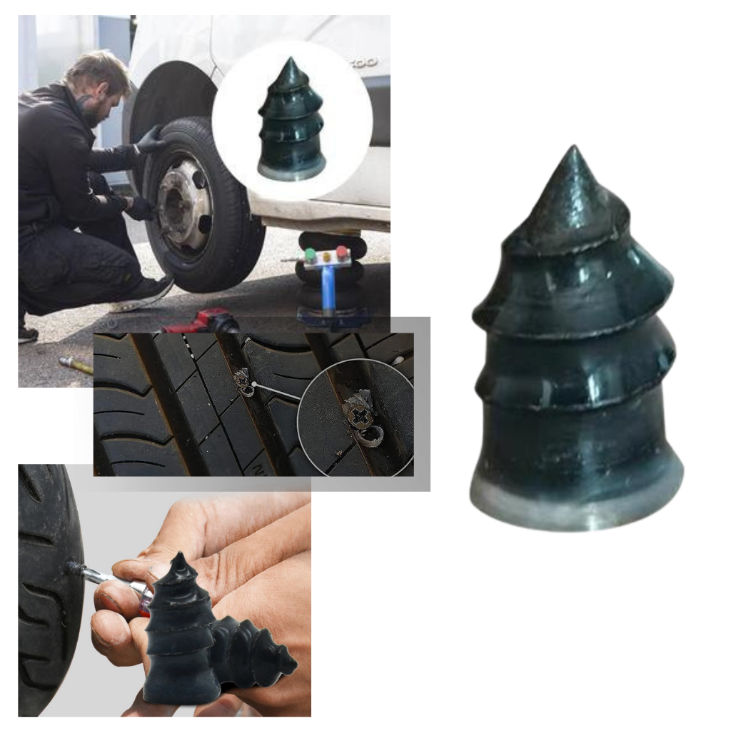 Auto gummi-självdäcksreparation │ reparation av slanglösa däck │ däckreparationsverktyg - Ozerty