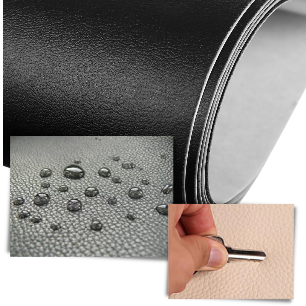 Patch de réparation en cuir auto-adhésif - Matériau résistant - Ozerty