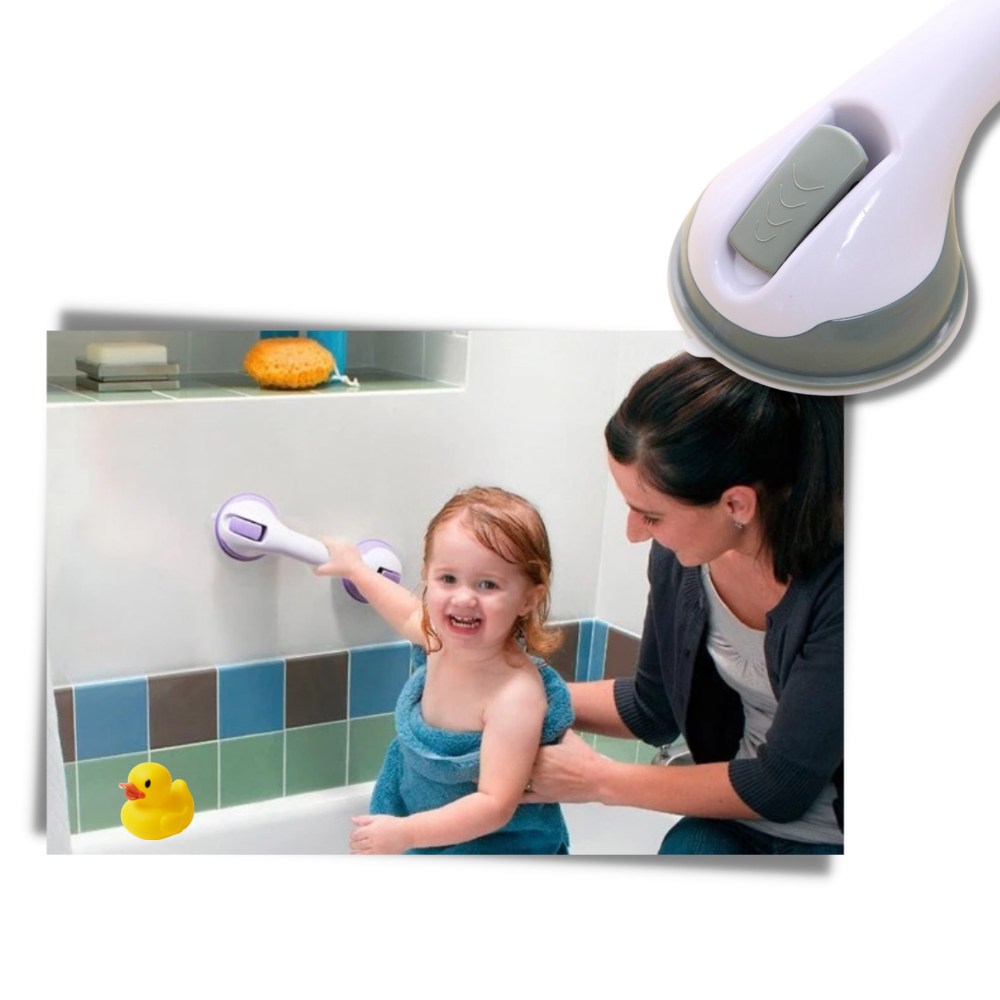 Poignée d'appui de bain et de douche - Peut être utilisée dans les zones humides ou sèches - Ozerty