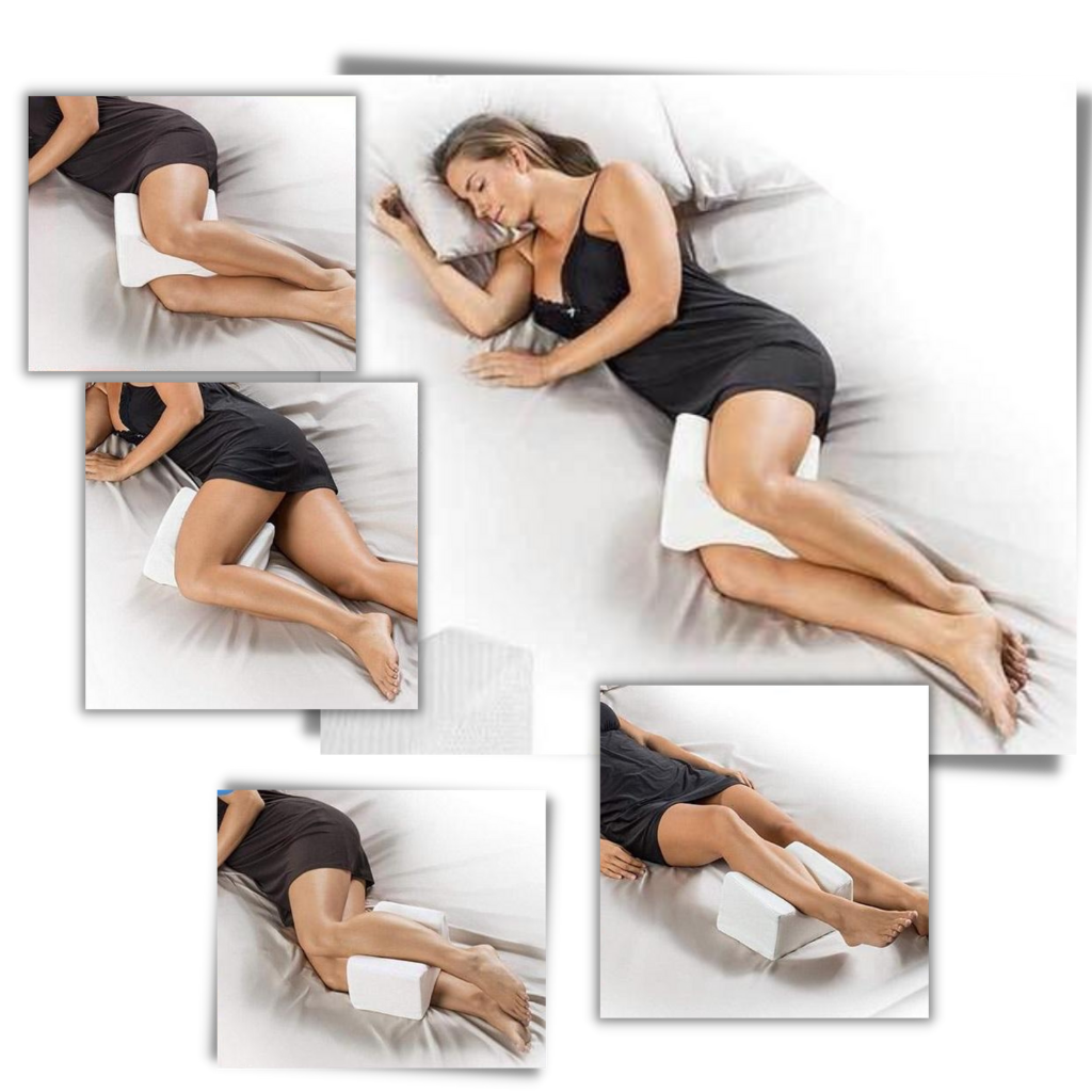 Cuscino laterale per ginocchia e gambe memory foam - Cuscino per chi dorme di lato - Ozerty