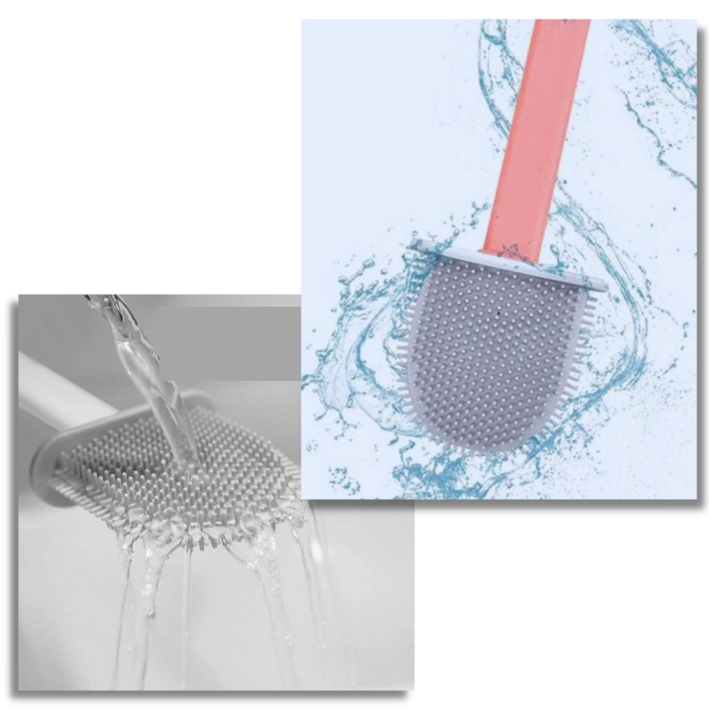 Silicone Toilet Brush - Germ-free Bathroom - Ozerty