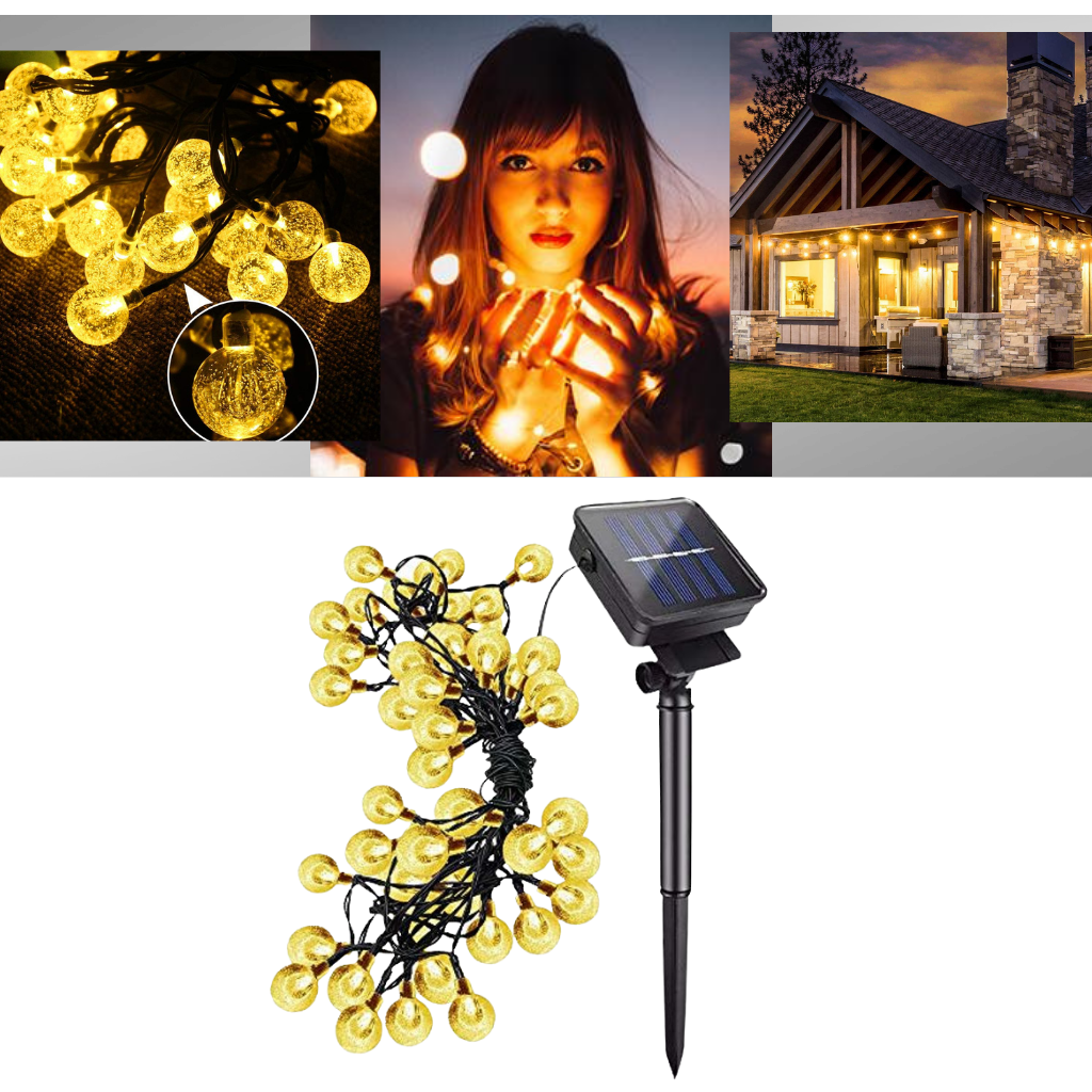 Solar Garland Light String - Outdoor Solar LED Light - Waterproof - Ozerty