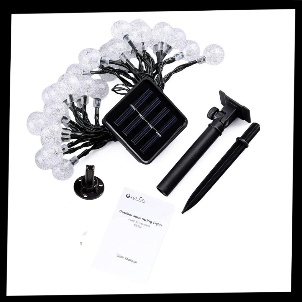Solar Garland Light String - Package - Ozerty