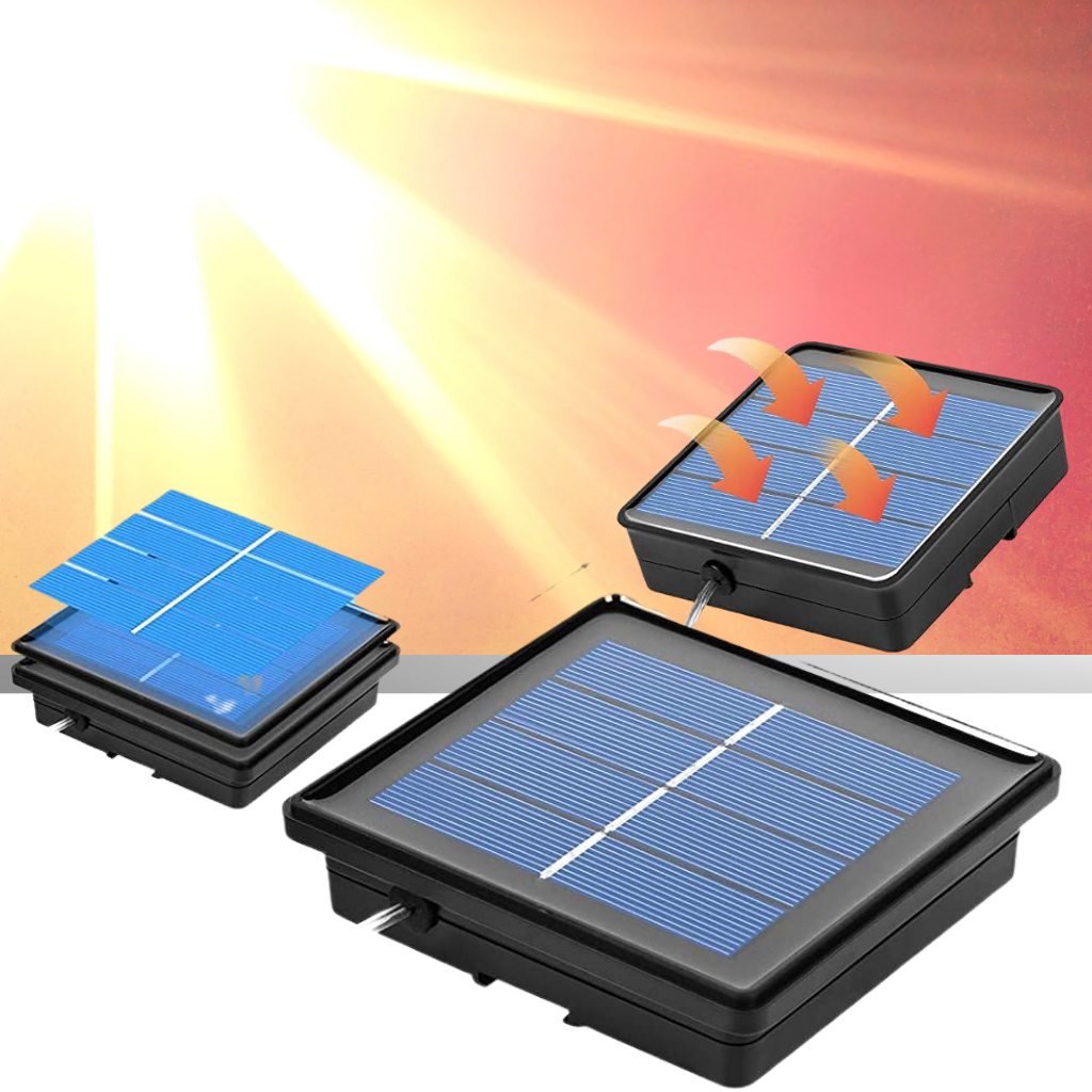 Solcelle LED-lyskæder - Solcelle LED-lyskæde - Ozerty