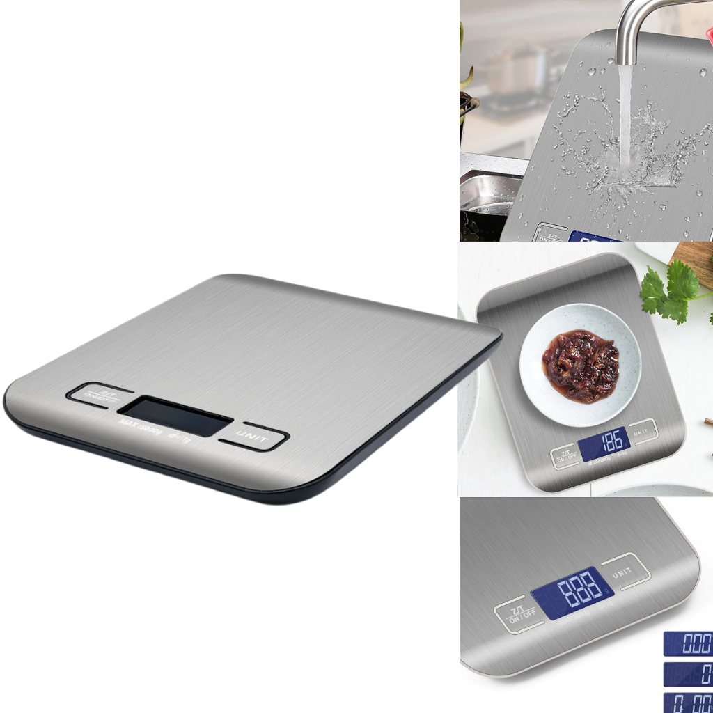 Digital Kitchen Scale | Food Scale | Baking Cooking Weighing Scale - Ozerty