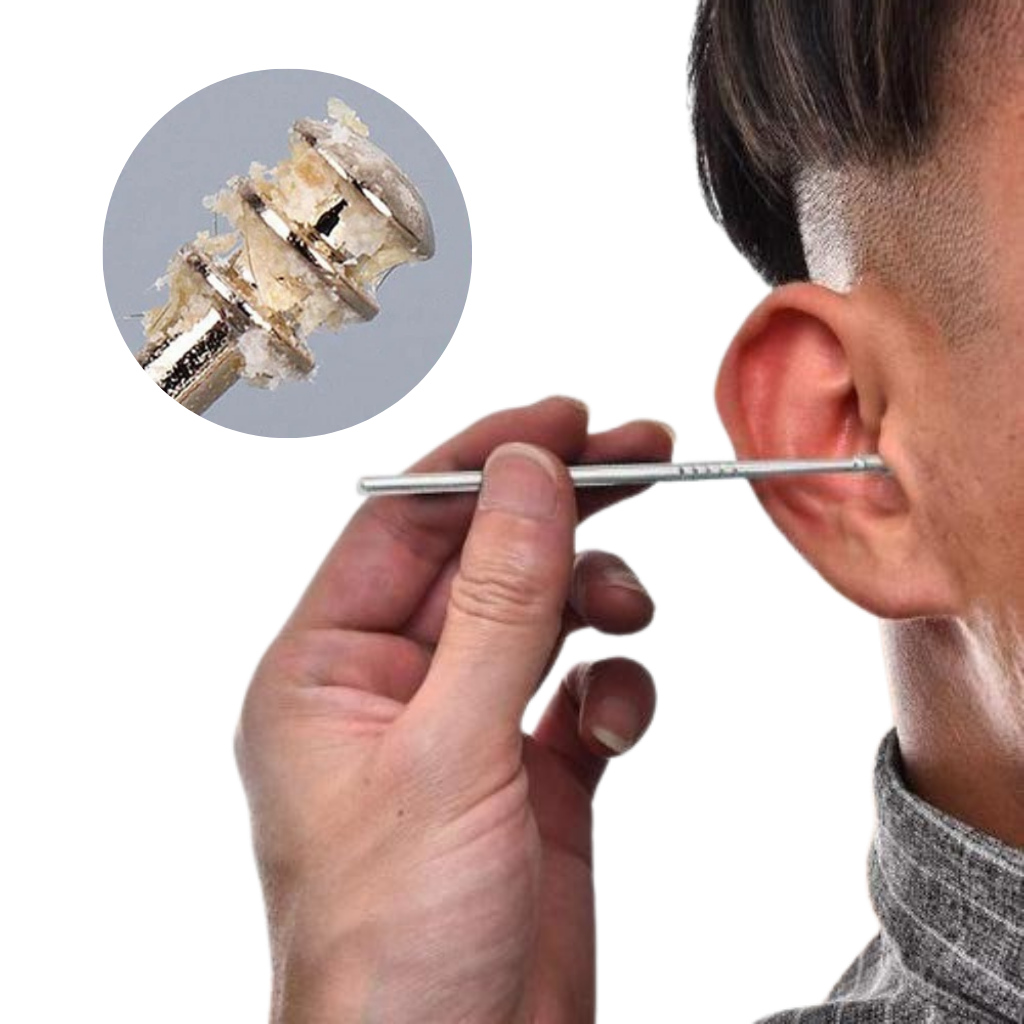 Set d'outils en acier inoxydable pour le nettoyage des oreilles - Nettoyeur de cérumen - Ozerty