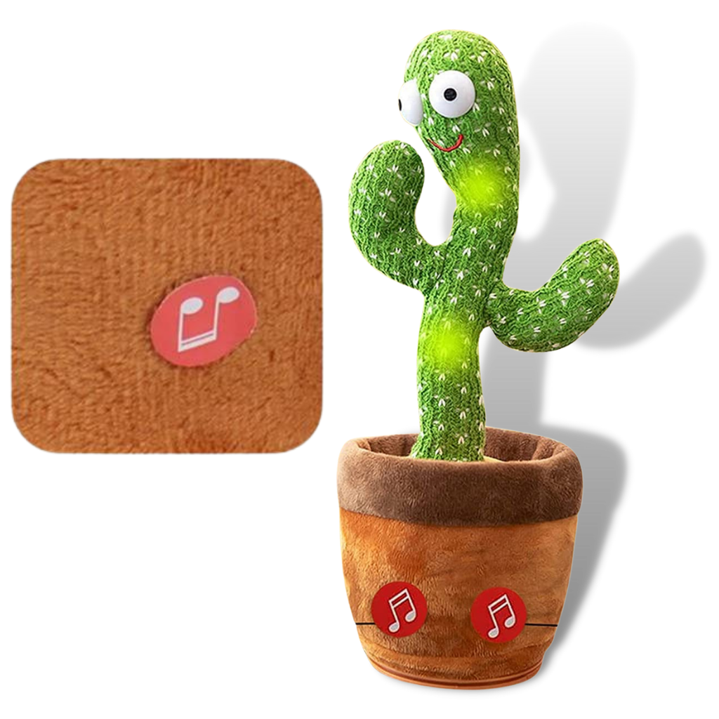 Cactus toy that dances and repeats what you say - It records you and repeats what you say - Ozerty