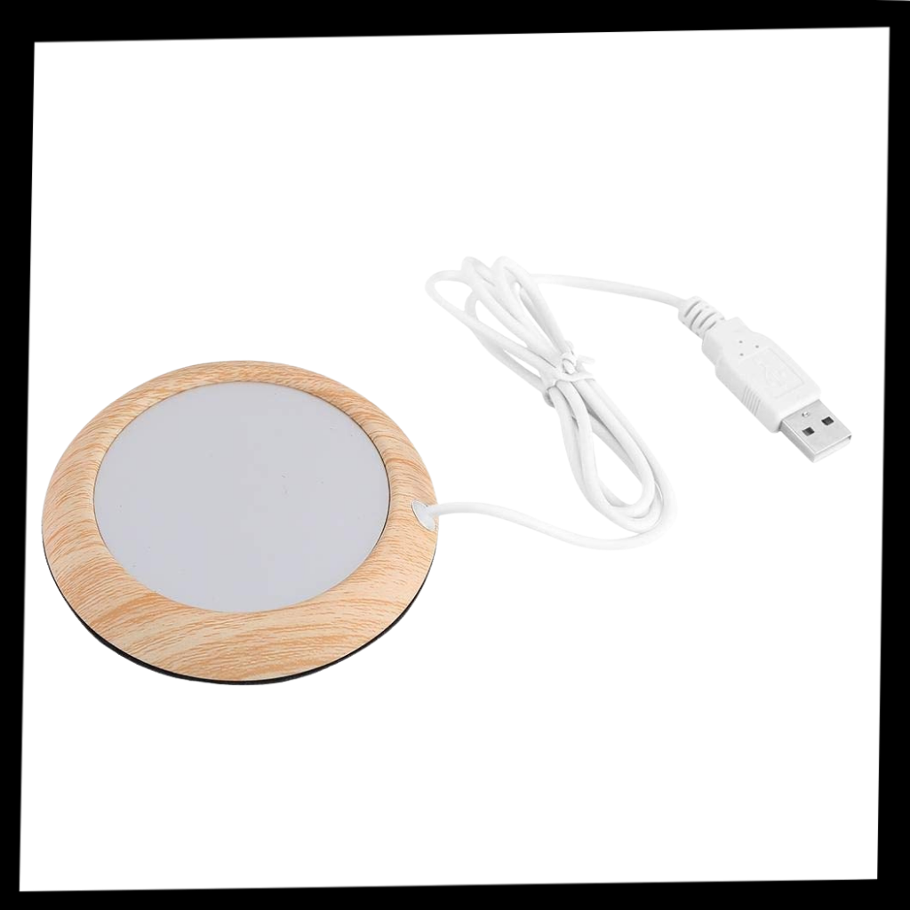 Chauffe-tasse USB électrique en bois  - Package - Ozerty