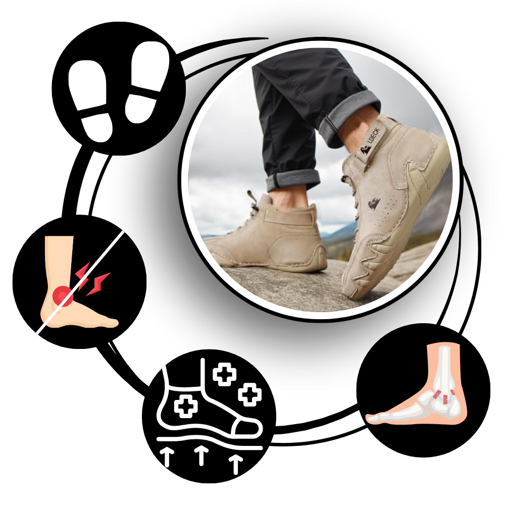 Sneakers ultraconfortevoli in pelle scamosciata - Fate una lunga passeggiata senza slogature - Ozerty
