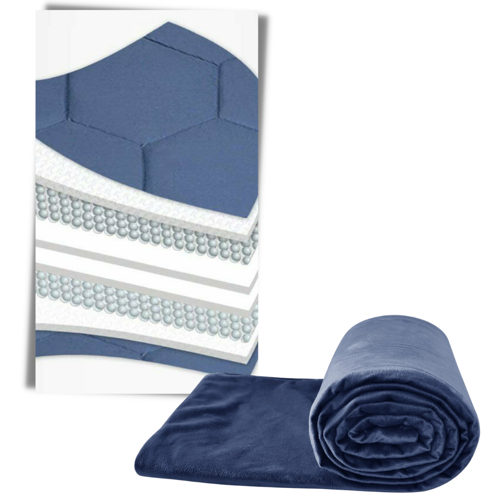 Weighted Blanket for Deep Pressure Therapy - 8 Layer Weighted Blanket - Ozerty