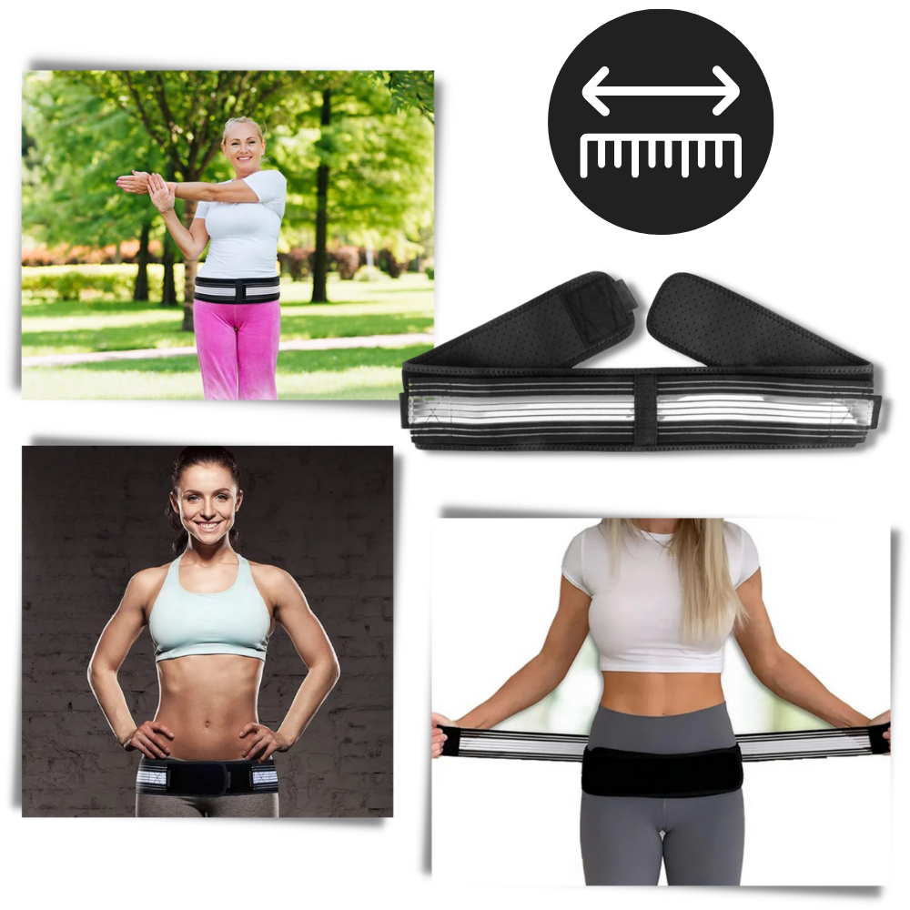 Adjustable Back Brace Belt - Customizable Comfort - Ozerty