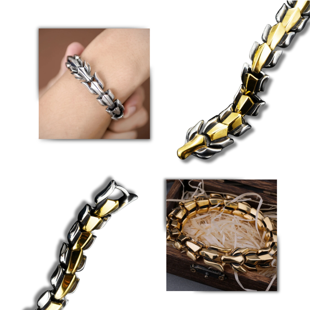 Bracelet réglable en forme de dragon de Midgard
 - Une beauté durable
 - Ozerty