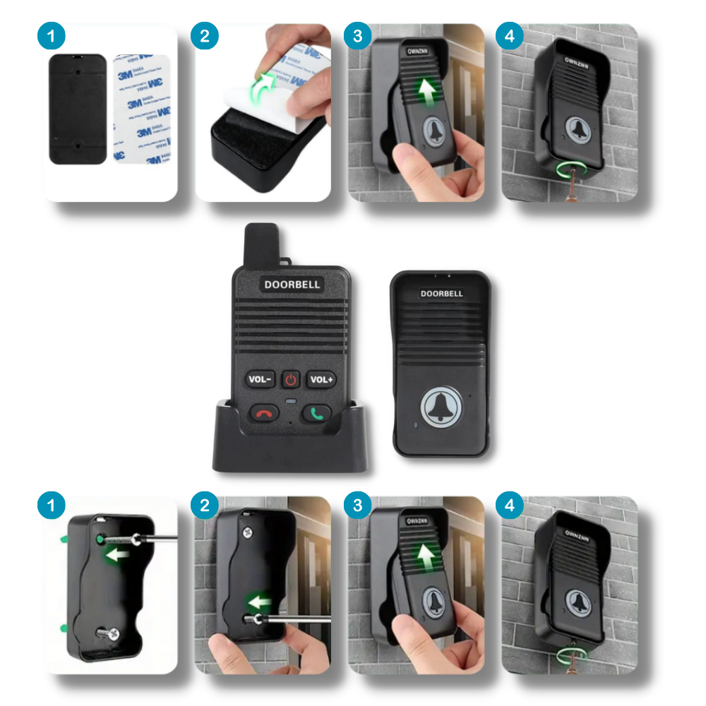 Campanello interfono a comunicazione avanzata - Migliorate la comunicazione con il funzionamento a mani libere - Ozerty