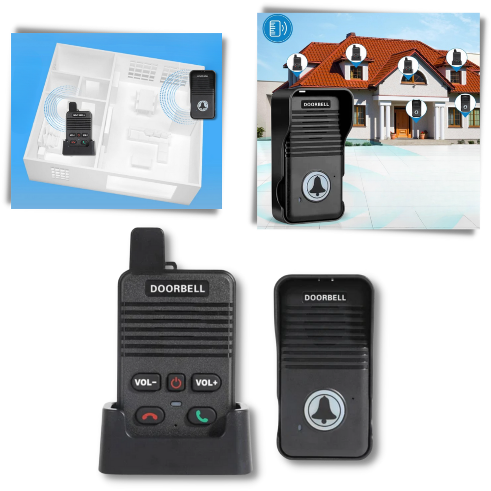 Advance Communication Intercom Doorbell - Extensive Coverage with Multi-Unit Compatibility - Ozerty