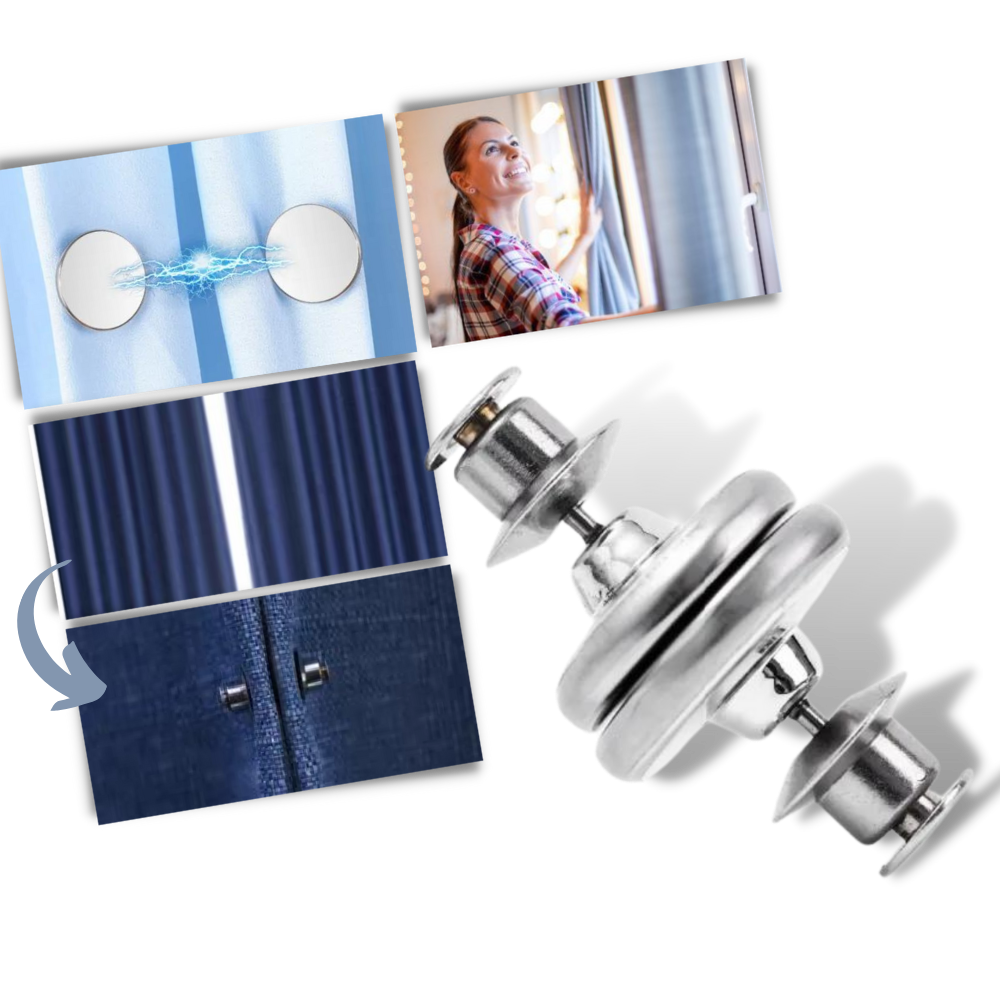 Clips magnétiques anti-fuite de lumière pour rideaux
 - Ozerty
