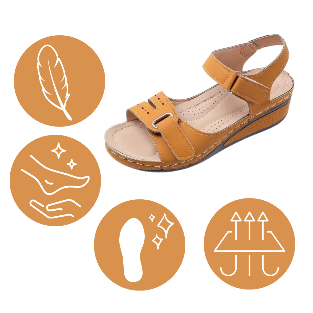 Sandales orthopédiques de soutien de la voûte plantaire pour femmes - Caractéristiques techniques - Ozerty