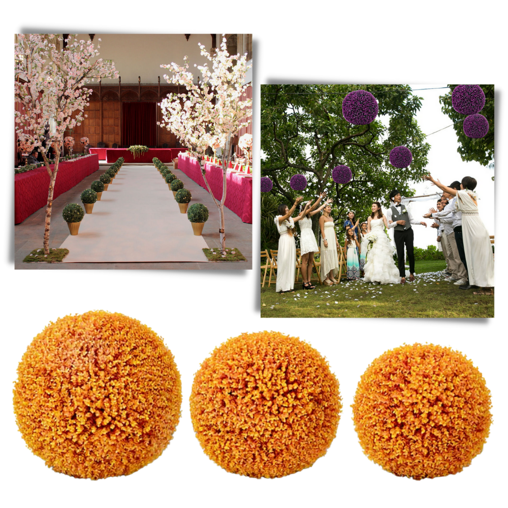 Artificial Topiary Grass Balls - Event-Ready - Ozerty