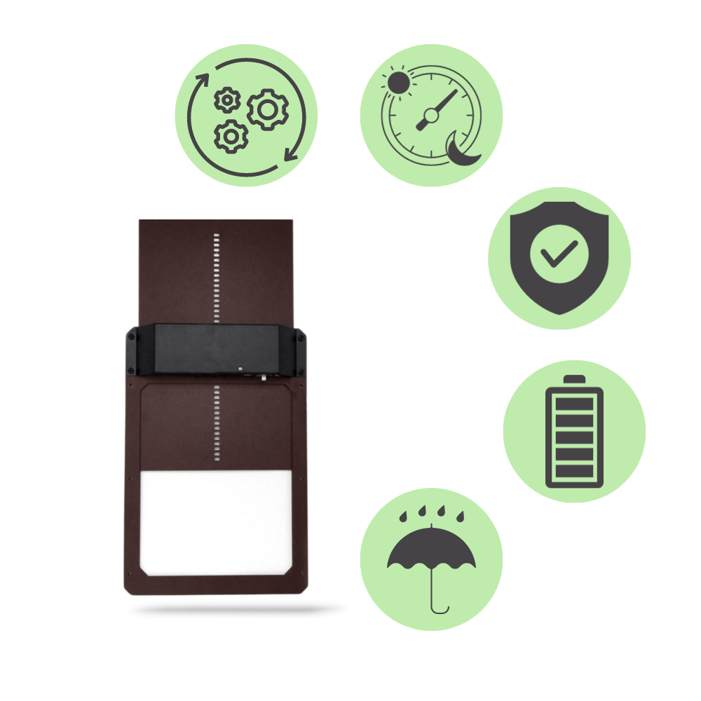 Automatisk dörr för hönshus - Tekniska egenskaper - Ozerty