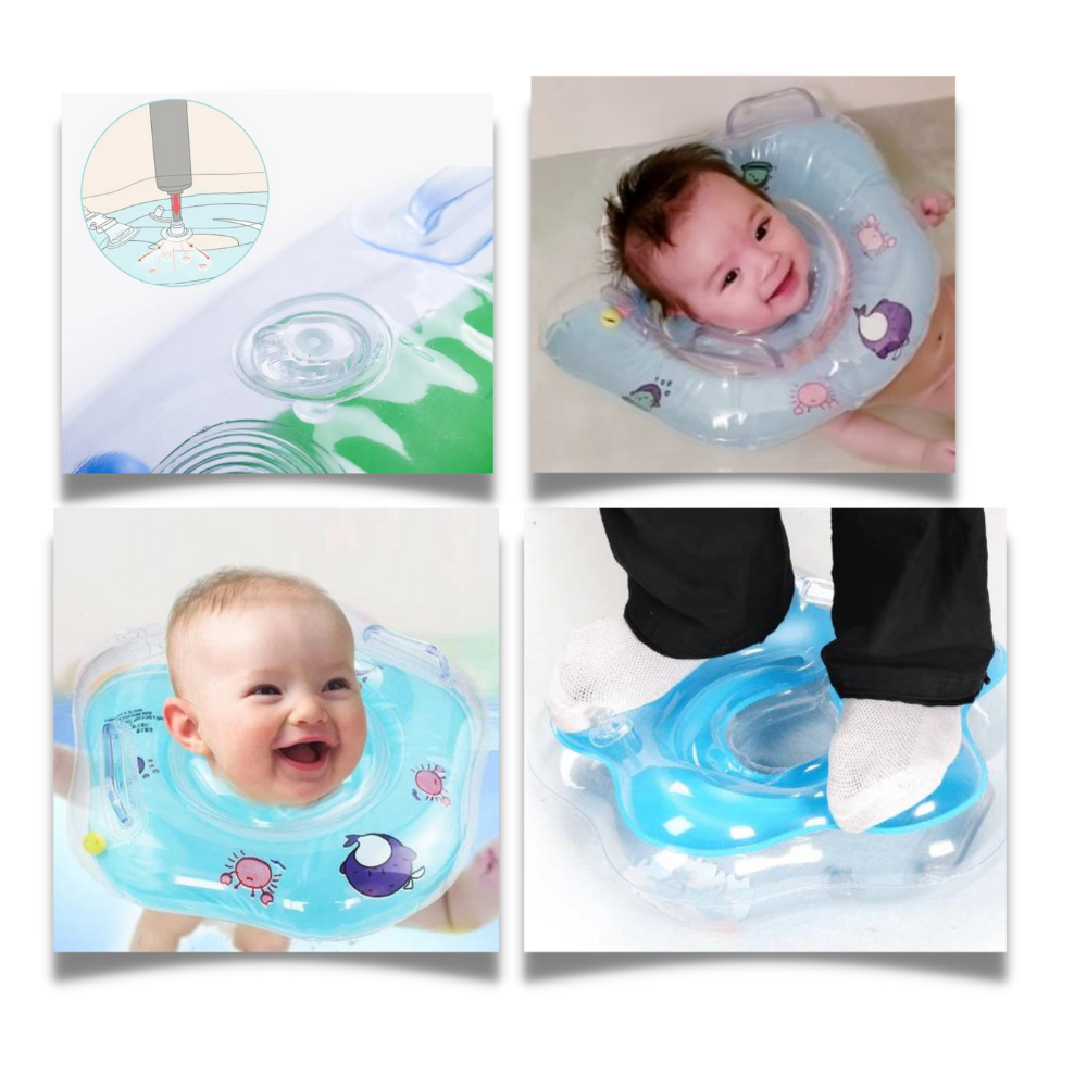 Anello da collo galleggiante per bebè - Design dell'aria a prova di perdite per un'affidabilità incrollabile - Ozerty