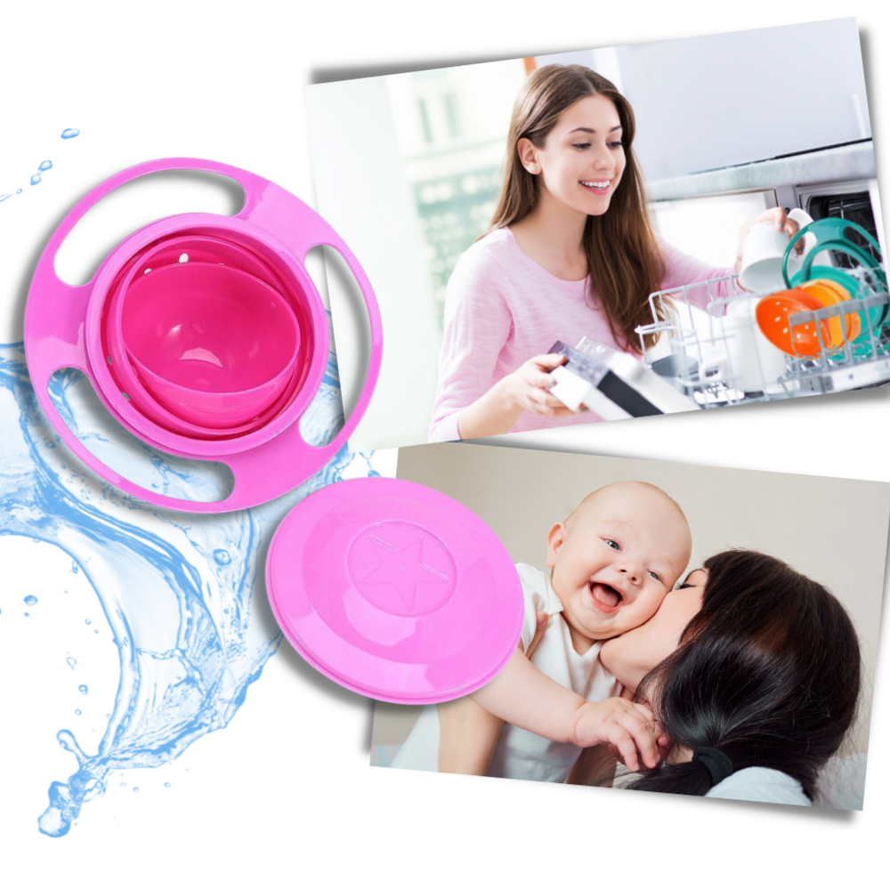 Baby Universal Gyro Bowl - Effortless Cleaning and Maintenance - Ozerty
