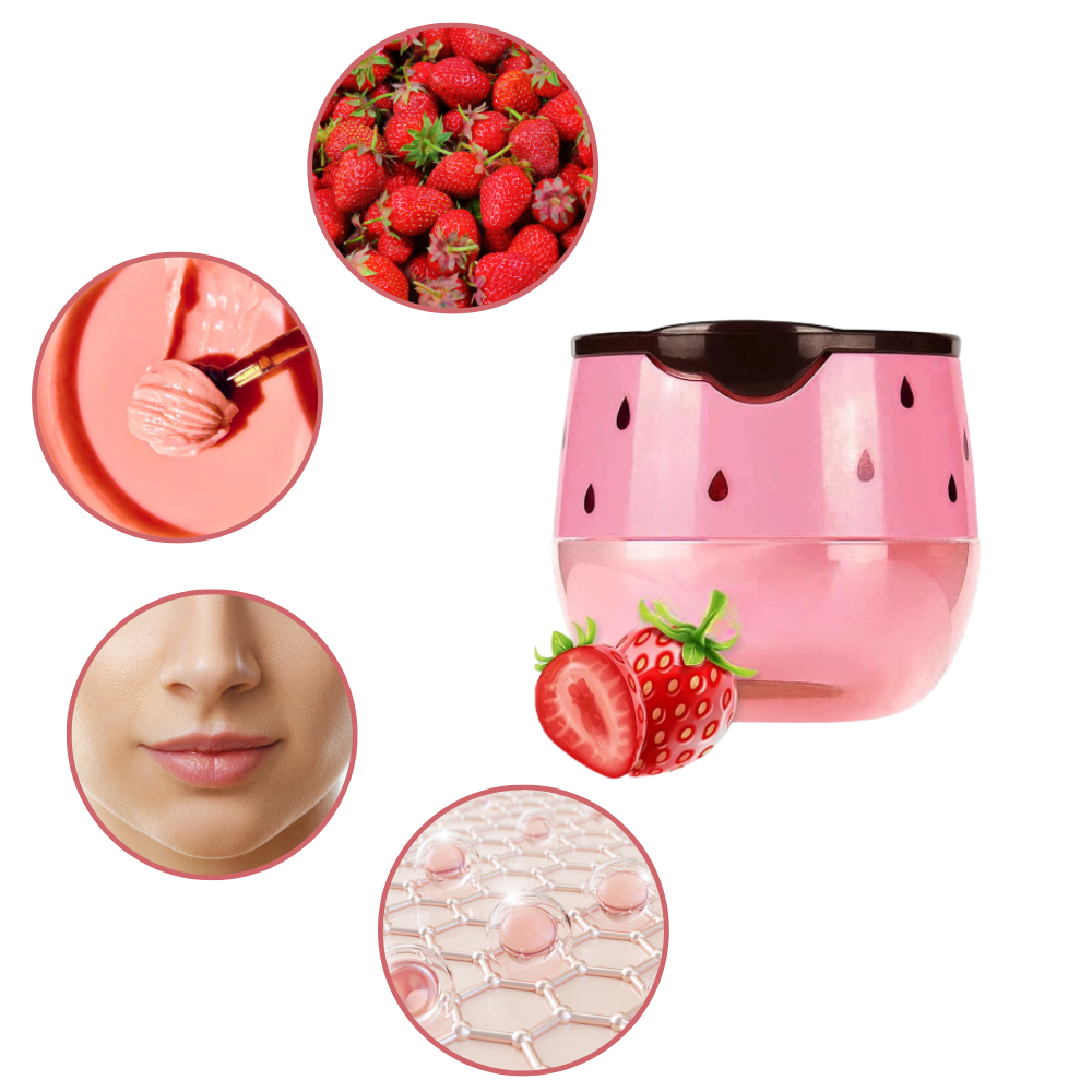 Bee balm moisturizer - Strawberry Kiss: Intense Lip Hydration - Ozerty