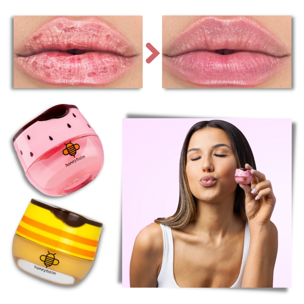 Bee balm moisturizer - Ultimate Relief for Dry Lips: Honey Pot & Strawberry Lip Moisturizers - Ozerty