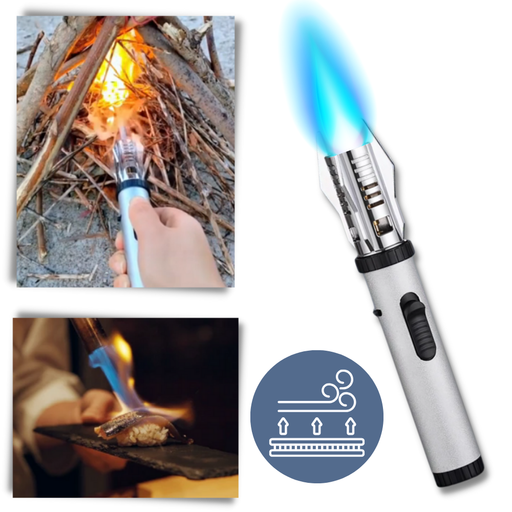 Blue Flame Windproof Lighter - Your Windproof Companion - Ozerty