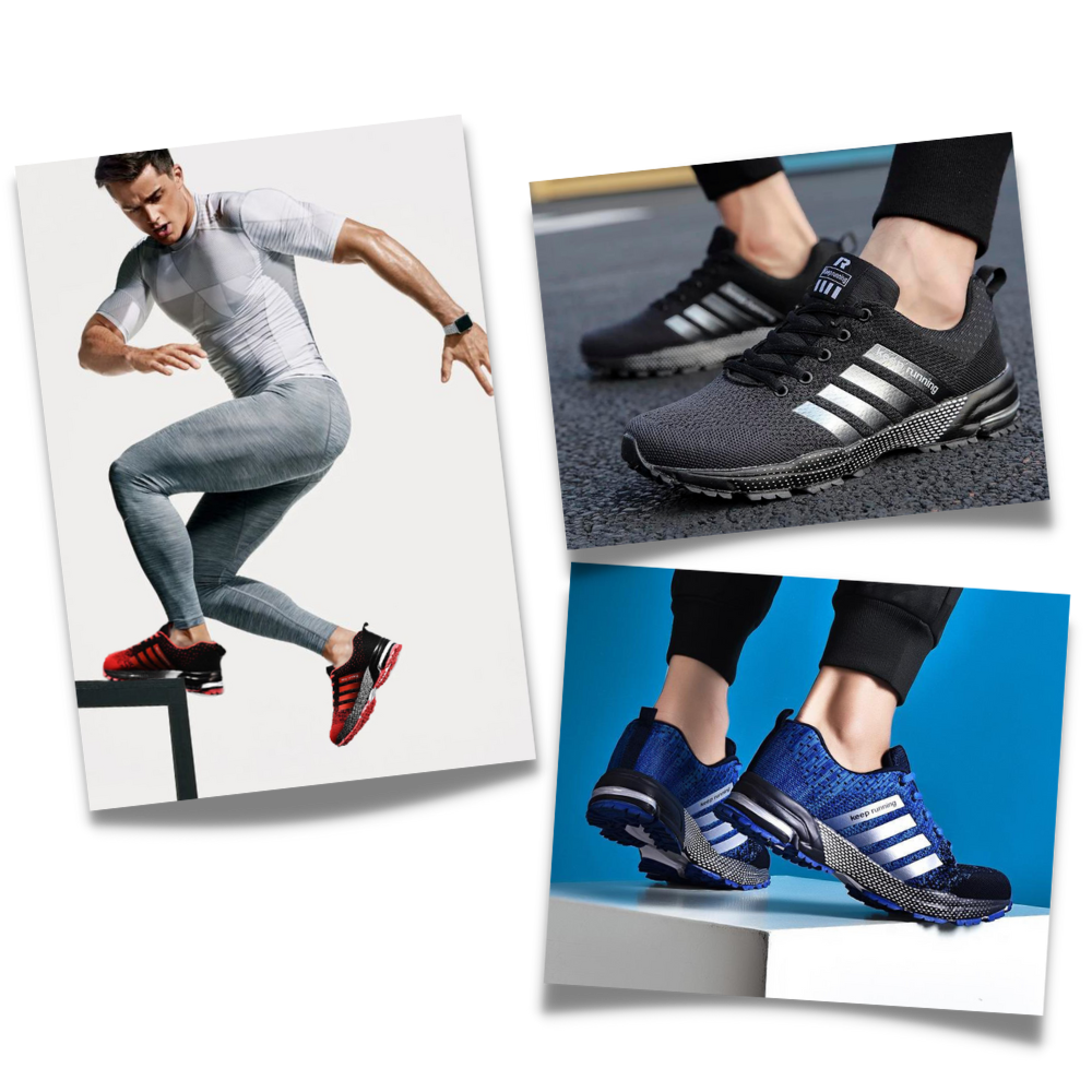 Luftige joggesko for menn

 - Avansert komfortteknologi

 - Ozerty