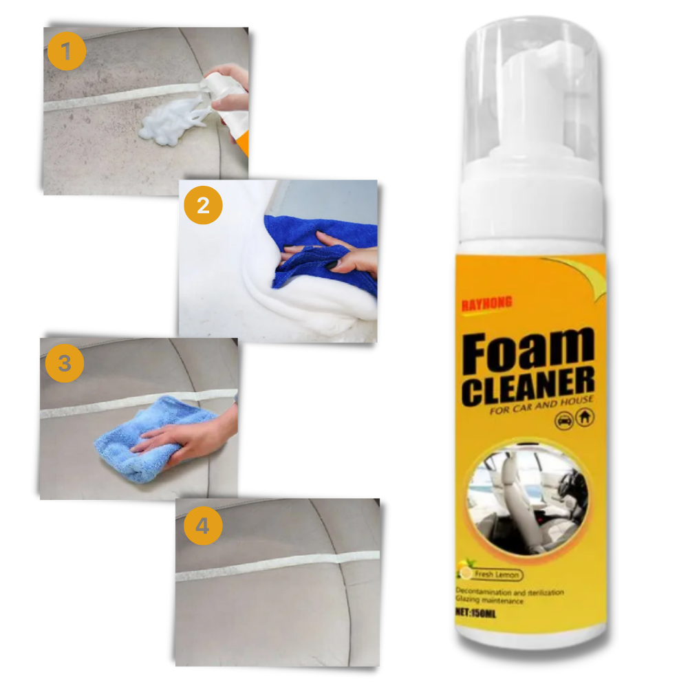 Car Deep Cleaning Foam Cleaner - Effortless Application - Ozerty
