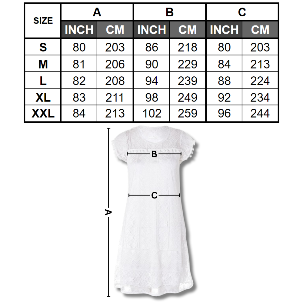 Chic Boho Lace Dress - Technical characteristics - Ozerty
