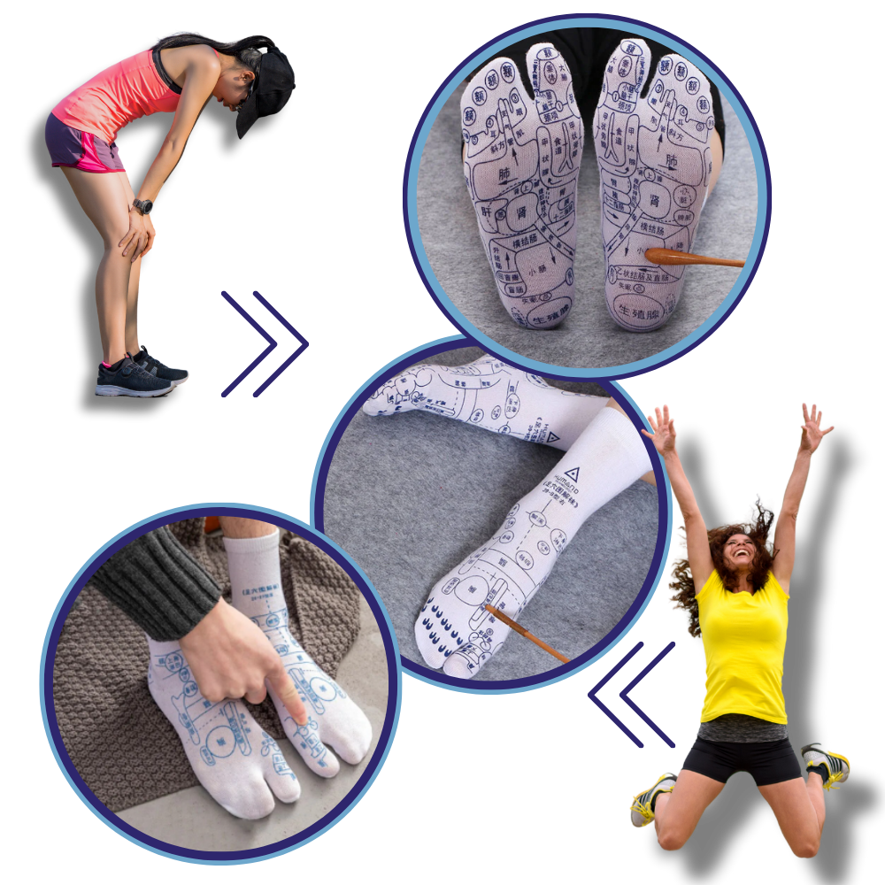 Circulation Boost Reflexology Socks  - Targeted Therapy at Your Fingertips - Ozerty