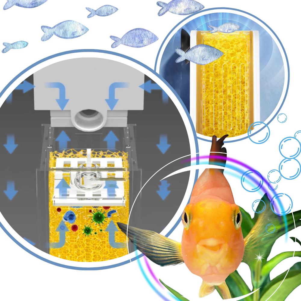 Clog-Resistant Fish Tank Filter Pump  - Tranquil Aquarium Environment - Ozerty