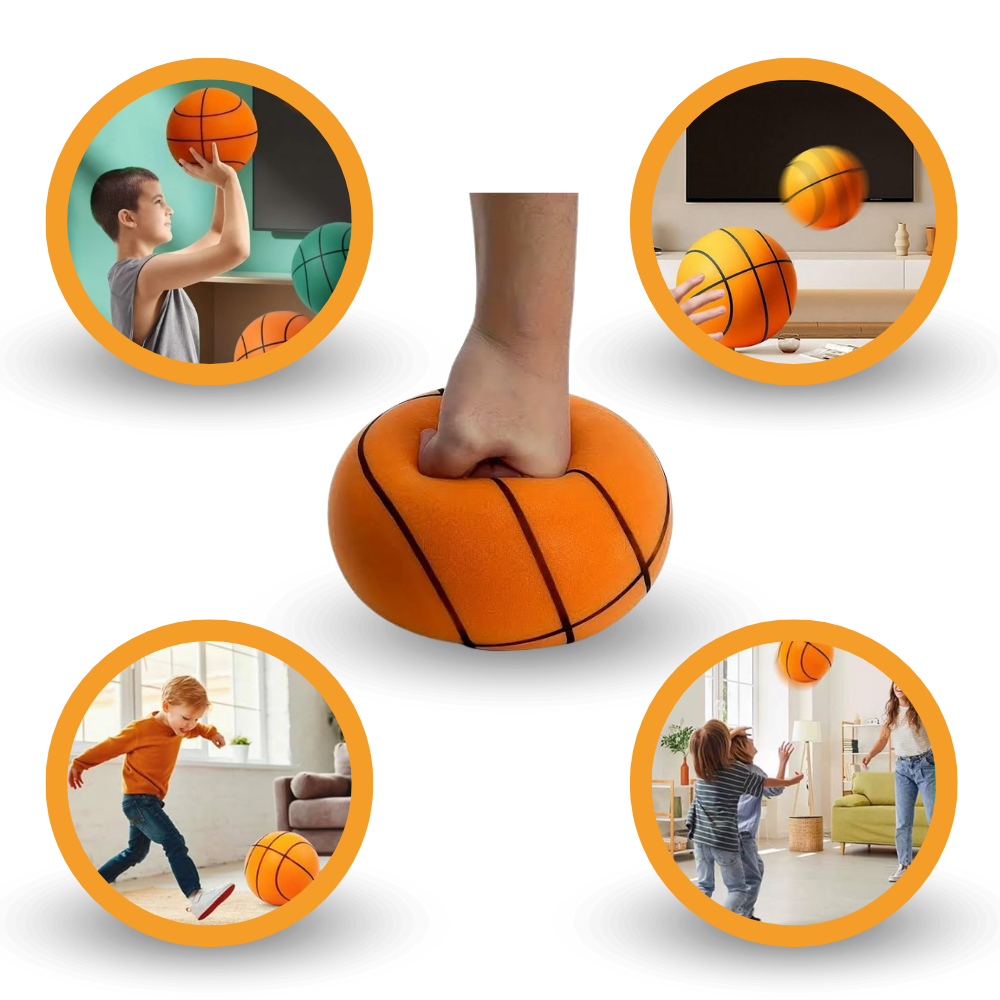 Ballon de basket silencieux, amusant et coloré
 - Construit pour durer
 - Ozerty