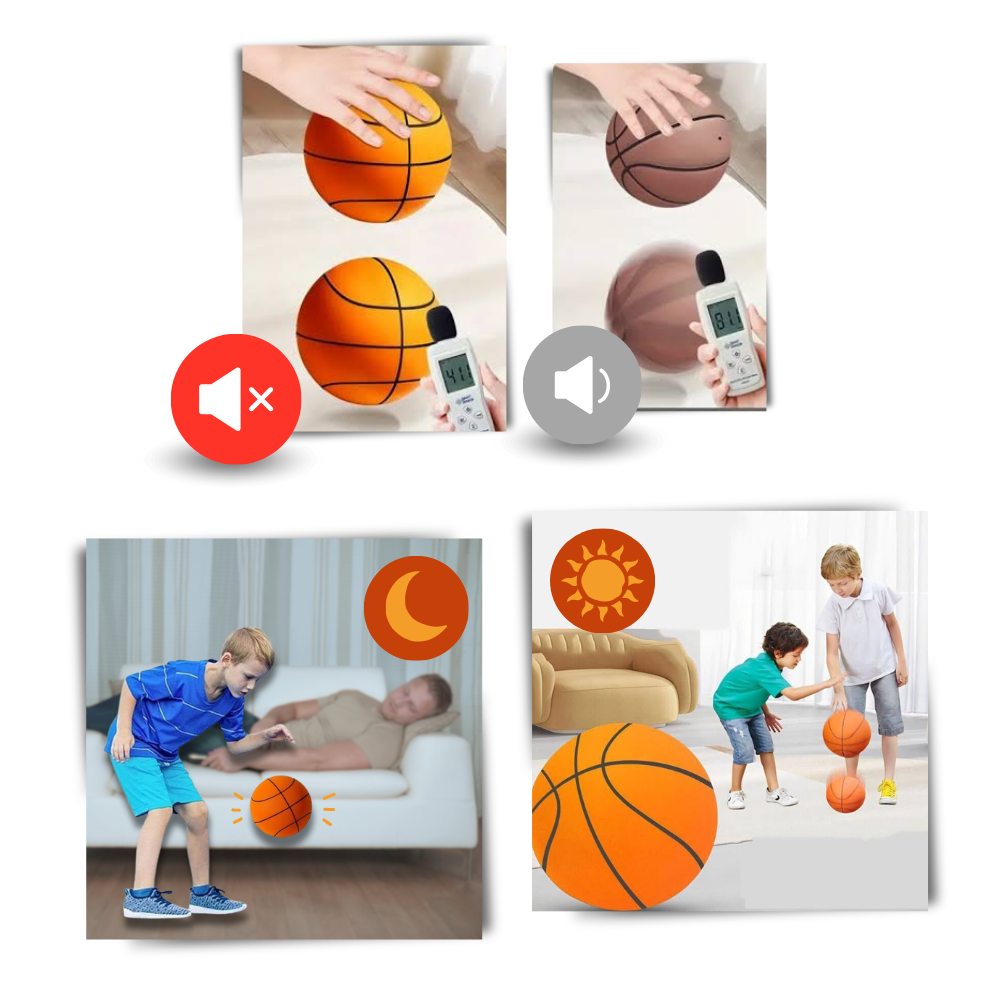 Color Fun Silent Basketball - Quiet Play, Anytime - Ozerty